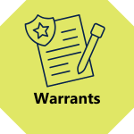 Sign to look up warrants with warrant graphic