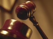 Close up of judge gavel